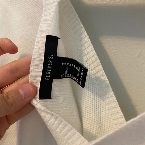 White Fitted Dress - Picture 3 of 3